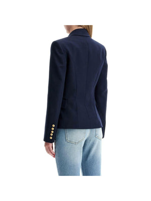 BALMAIN-6-Button Double-Breasted Wool Jacket-JOHN JULIA