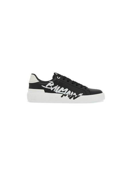 B-court Logo Print Sneakers With