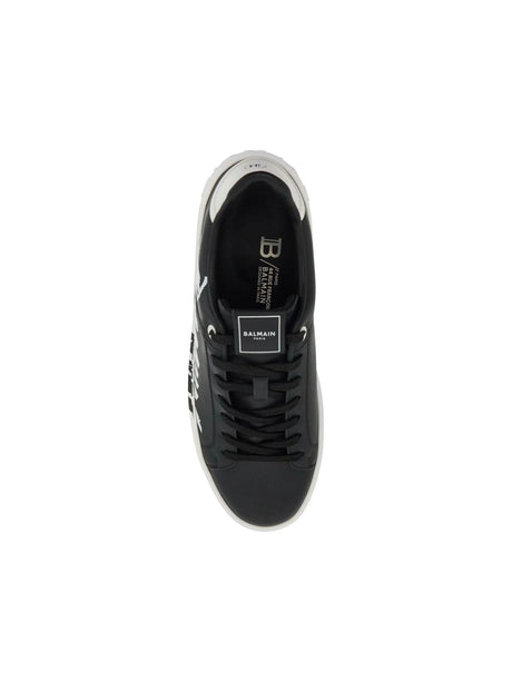 B-court Logo Print Sneakers With