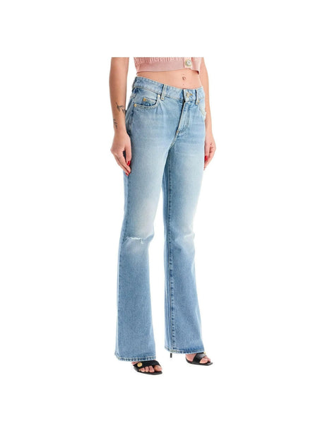 Flared Denim Jeans.