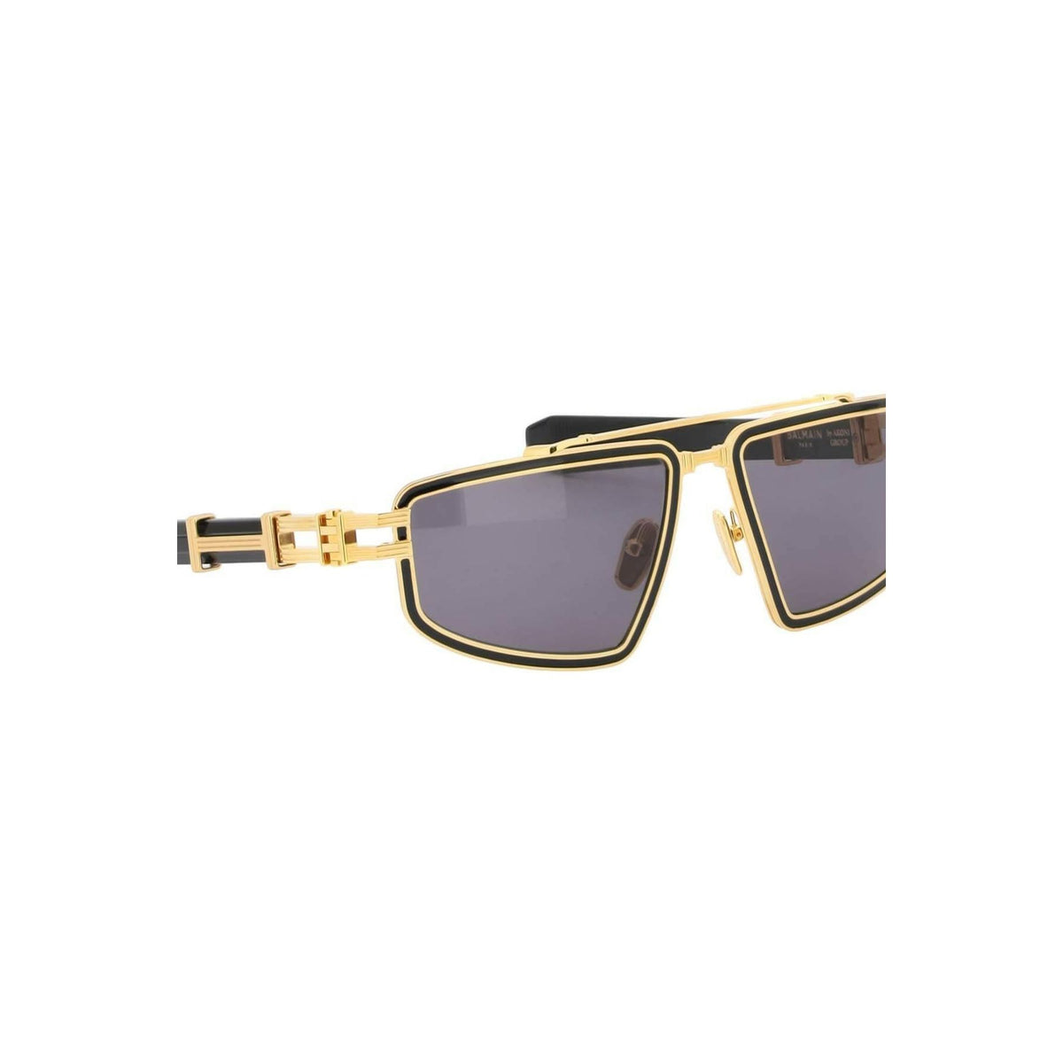 Gold and Black Titan Sunglasses BALMAIN JOHN JULIA.