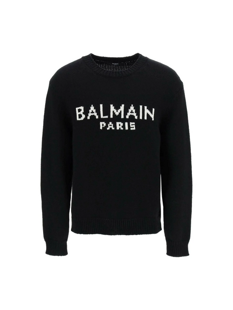 Jacquard Logo Sweater BALMAIN JOHN JULIA.