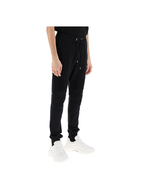 Joggers With Topstitched Inserts BALMAIN JOHN JULIA.