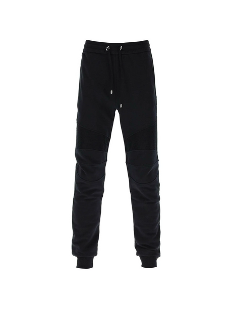 Joggers With Topstitched Inserts BALMAIN JOHN JULIA.