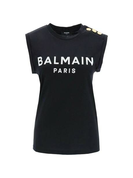 Organic Cotton Balmain Paris Tank Top.