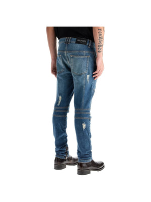 Slim Fit Biker Jeans For