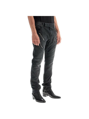 Slim Fit Biker Jeans.