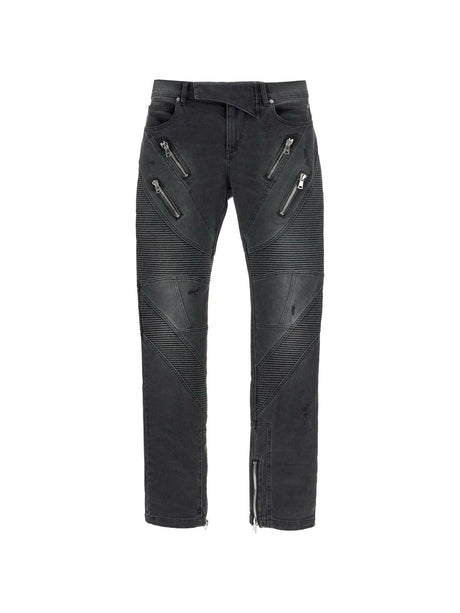 Slim Fit Biker Jeans.