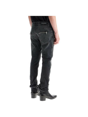 Slim Fit Biker Jeans.