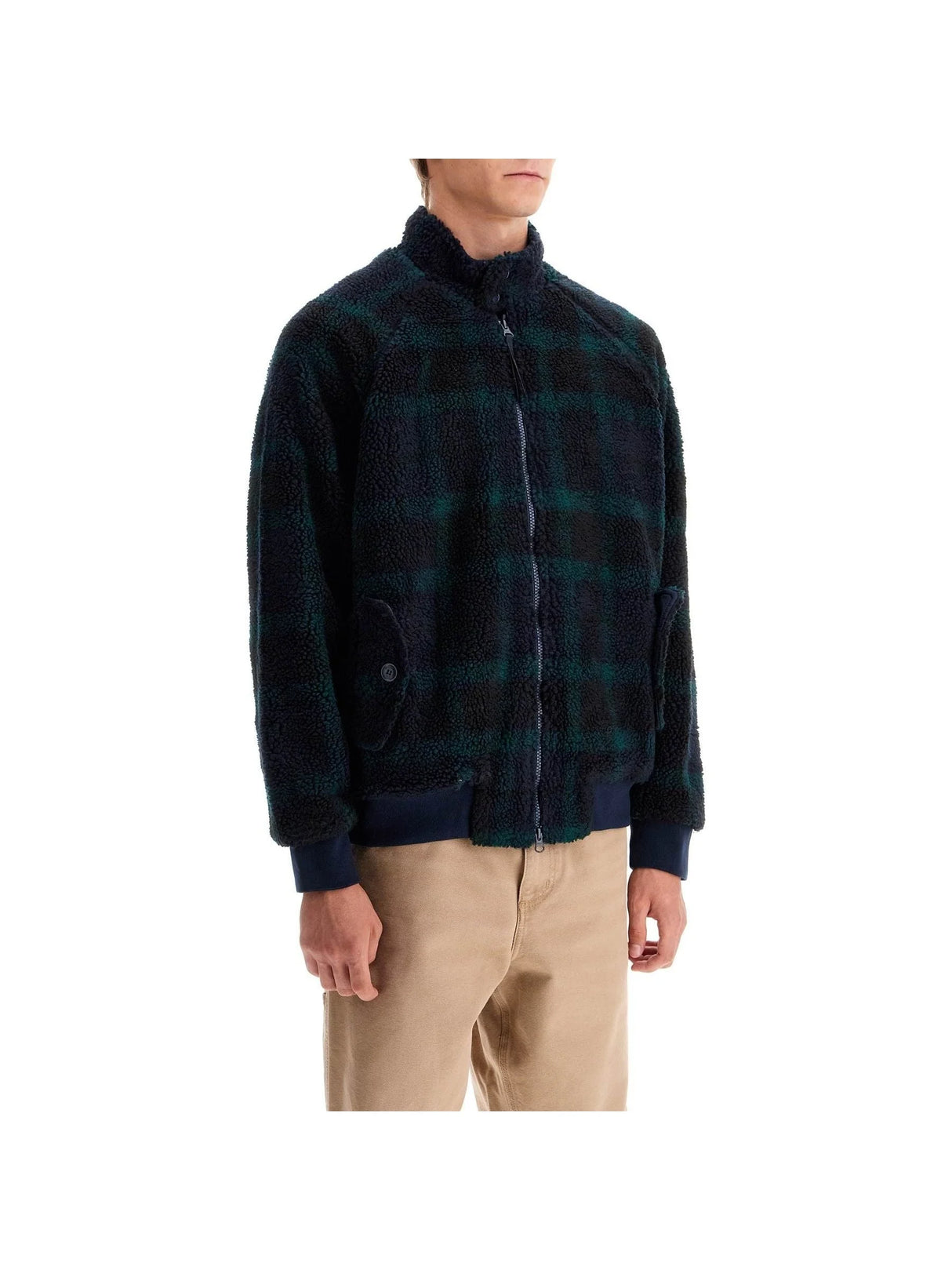 G9 Curly Fleece Plaid Jacket - Men > Clothing > Jackets and Blazers > Casual jackets