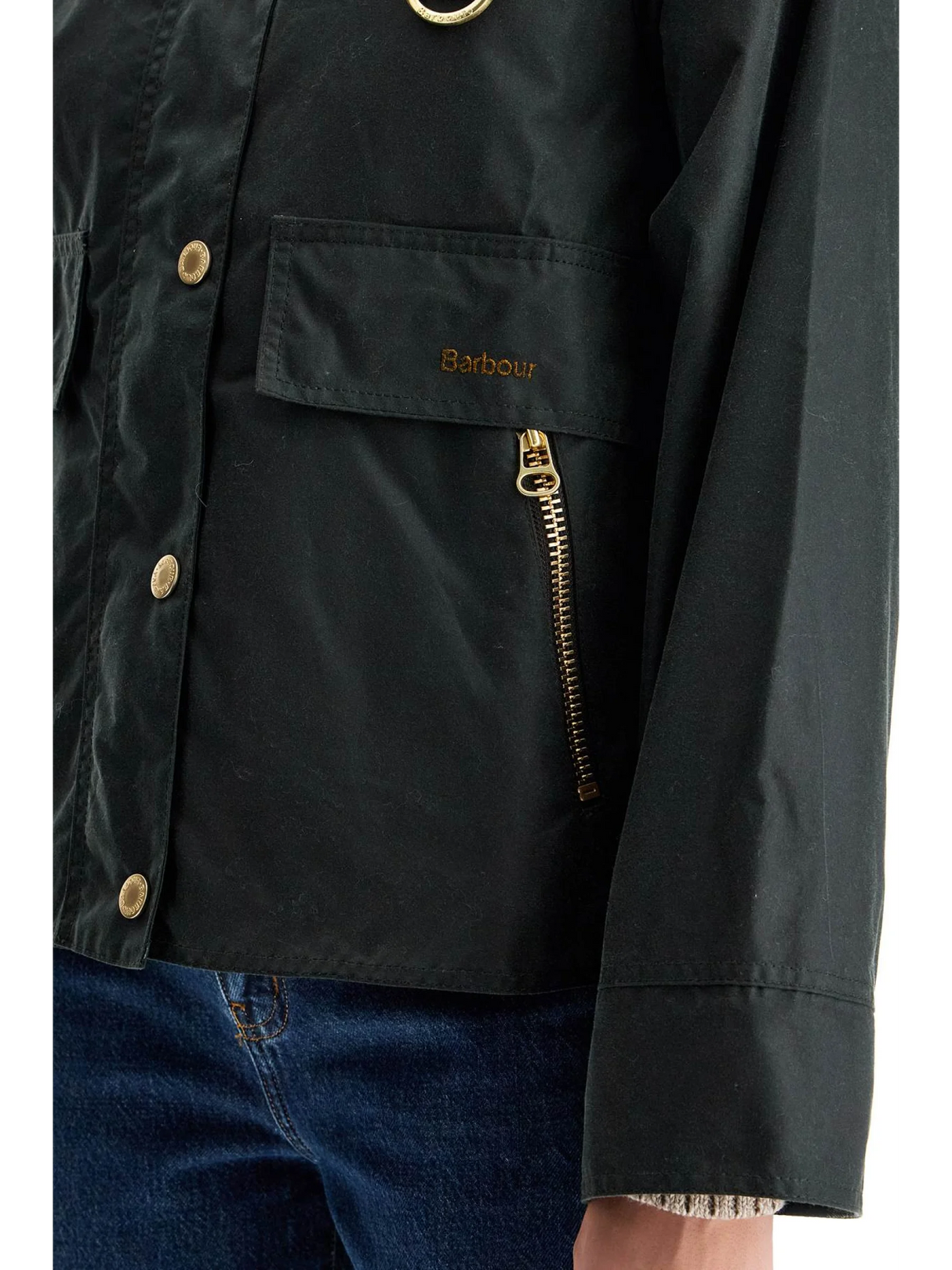 A-line Cotton Waxed Jacket