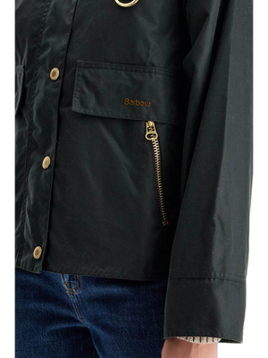 A-line Cotton Waxed Jacket