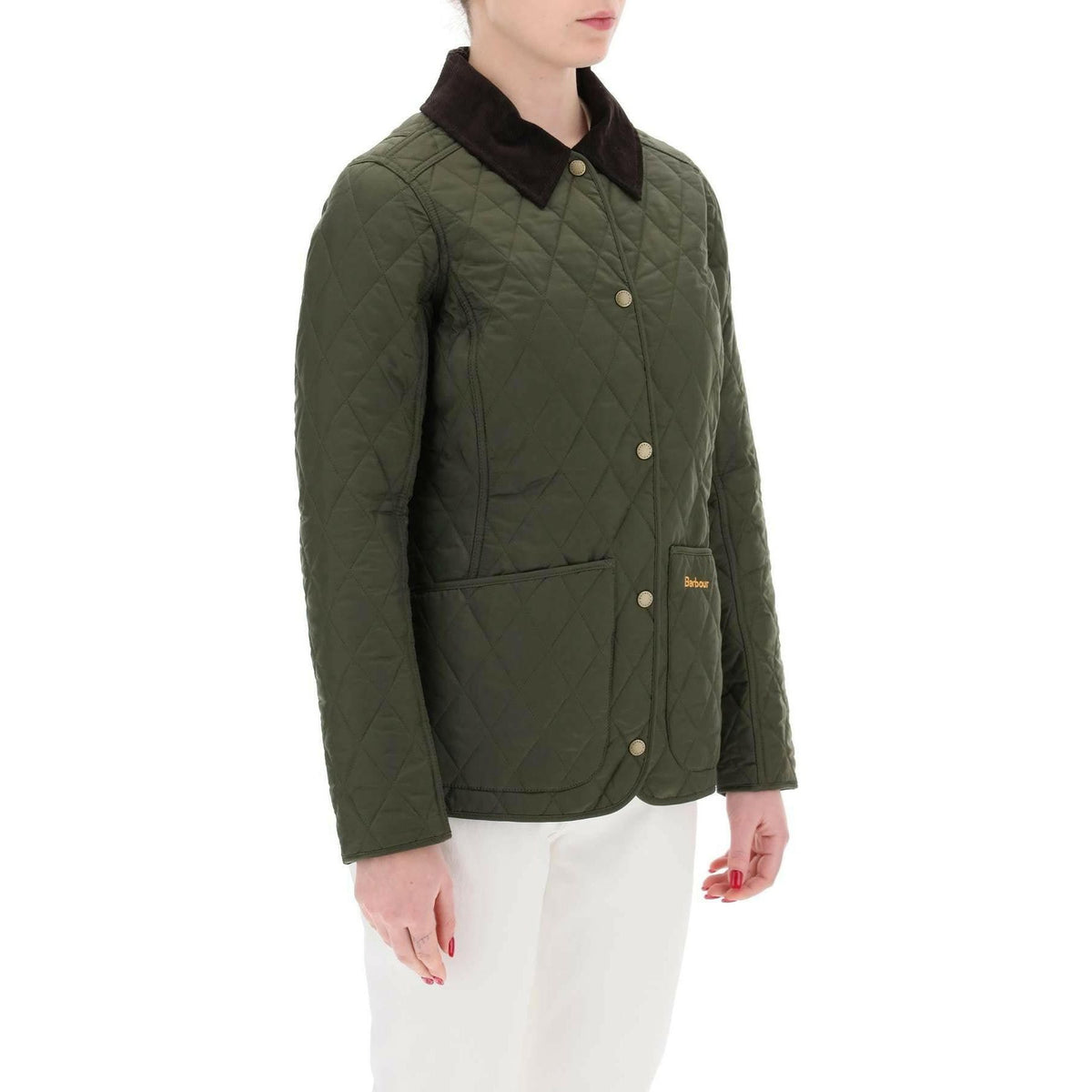 Olive Quilted Annand Polyamide Casual Jacket BARBOUR JOHN JULIA.