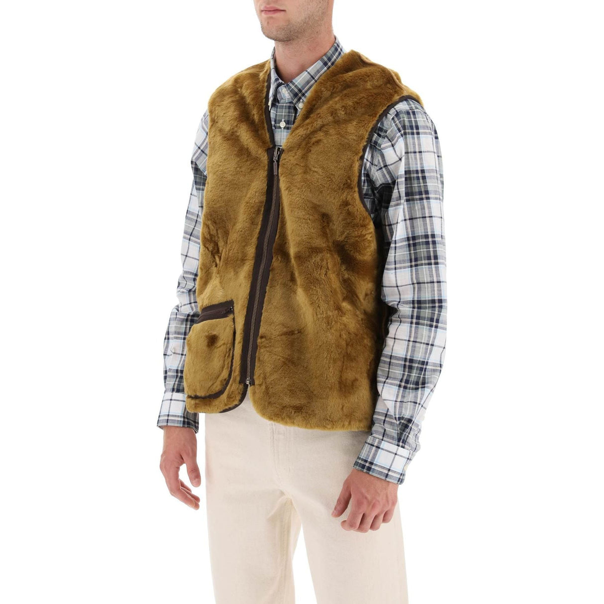 Reversible Vest Pile and Knitted Design - Men > Clothing > Outerwear > Vests