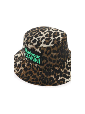 Waxed Leopard Print Bucket Hat