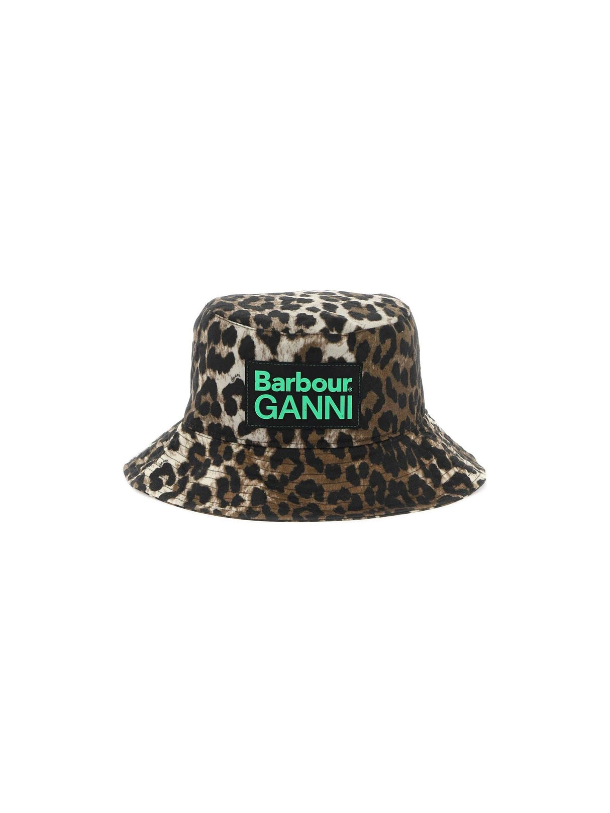 Waxed Leopard Print Bucket Hat