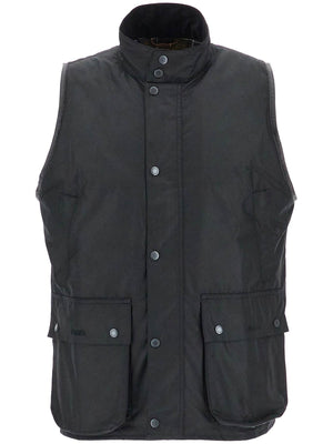 Waxed Cotton Vest For Men