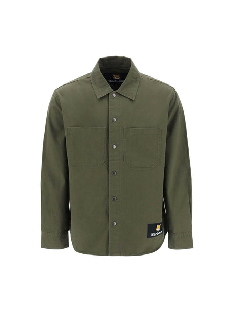 x Green Cotton Twill Overshirt BARBOUR JOHN JULIA.