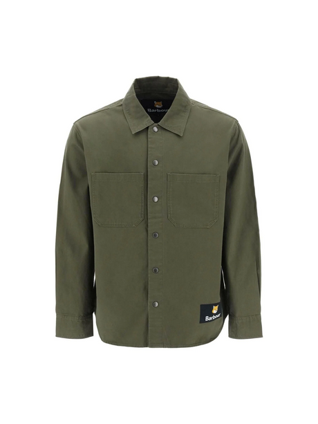 x Green Cotton Twill Overshirt BARBOUR JOHN JULIA.