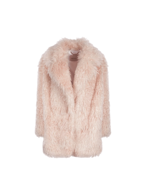 Mohair Fur Single-Breasted Jacket-BECAGLI-JOHN JULIA