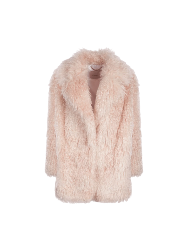 Mohair Fur Single-Breasted Jacket-BECAGLI-JOHN JULIA