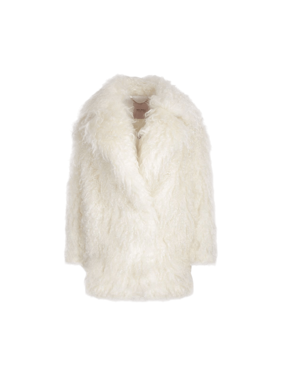 Mohair Fur Single-breasted Jacket-BECAGLI-JOHN JULIA