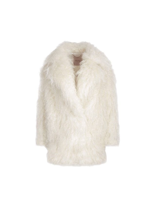 Mohair Fur Single-breasted Jacket-BECAGLI-JOHN JULIA