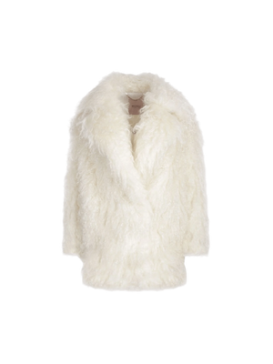 Mohair Fur Single-Breasted Jacket-BECAGLI-JOHN JULIA