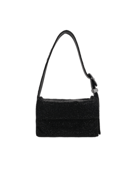 Vitty Crystal-Embellished Metal Mesh Bag-BENEDETTA BRUZZICHES-JOHN JULIA