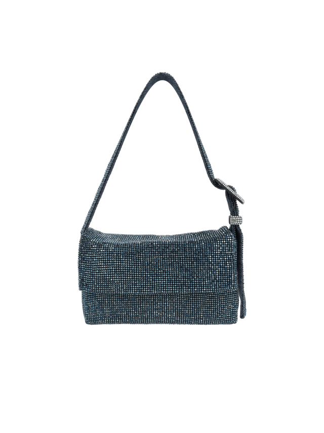 Vitty Crystal-Embellished Metal Mesh Bag-BENEDETTA BRUZZICHES-JOHN JULIA