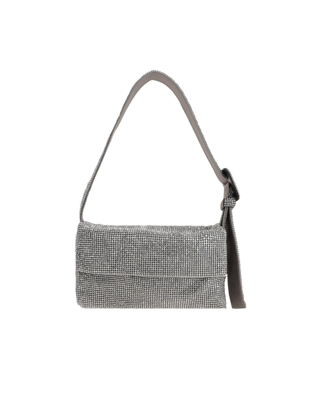 Vitty La Mignon Crystal-Embellished Mesh Shoulder Bag-BENEDETTA BRUZZICHES-JOHN JULIA