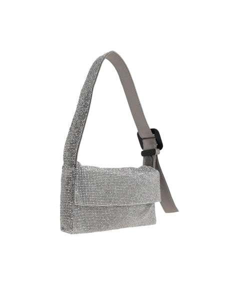 Vitty La Mignon Crystal-Embellished Mesh Shoulder Bag-BENEDETTA BRUZZICHES-JOHN JULIA