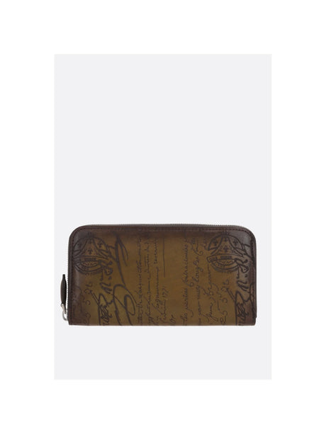 BERLUTI-Itauba Zip-Around Wallet In Scritto Leather-JOHN JULIA