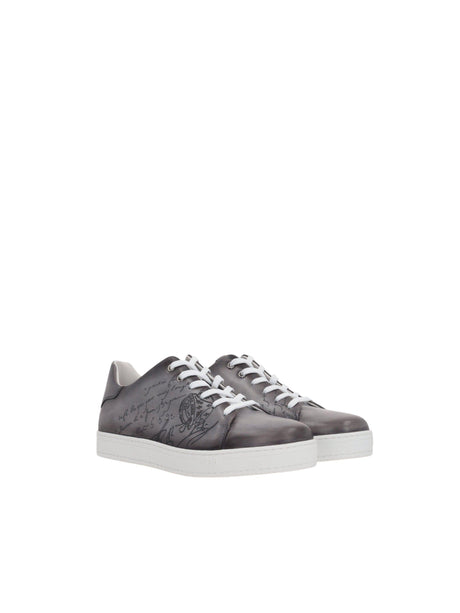 Scritto Leather Playtime Sneakers-BERLUTI-JOHN JULIA