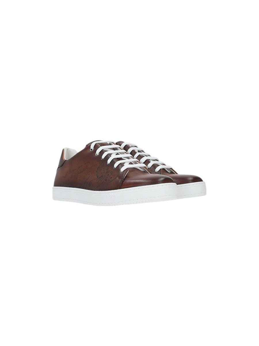 Scritto Leather Playtime Sneakers-BERLUTI-JOHN JULIA