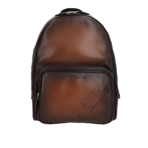 Time Off Scritto Leather Backpack-BERLUTI-JOHN JULIA