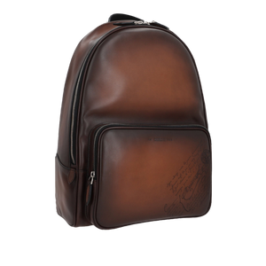 Time Off Scritto Leather Backpack-BERLUTI-JOHN JULIA