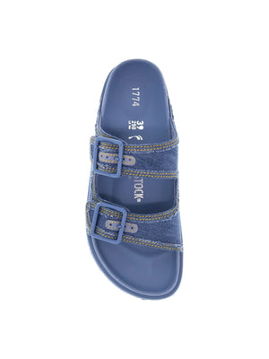 BIRKENSTOCK 1774-Denim Arizona Slide Sandals-JOHN JULIA