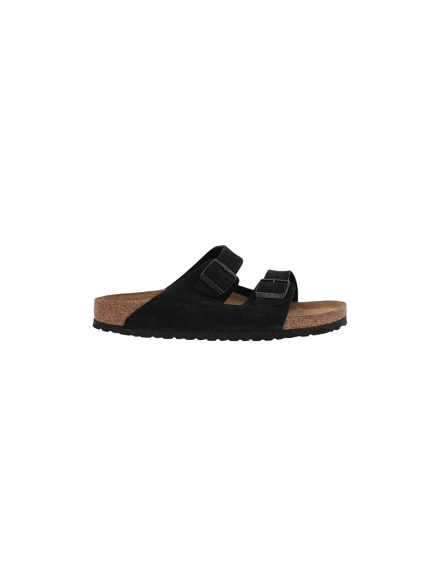 Arizona Bs Suede Flat Sandals-BIRKENSTOCK-JOHN JULIA