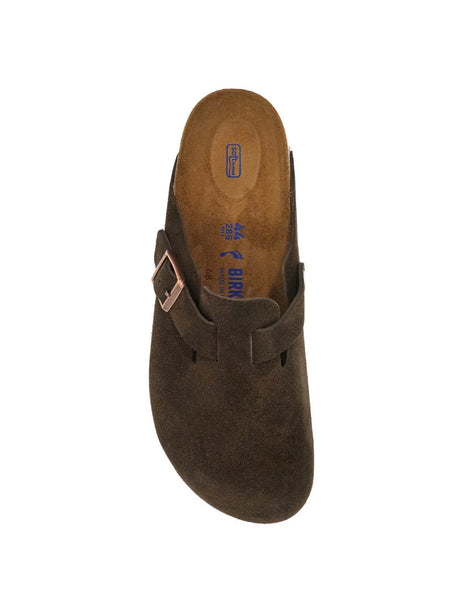 Boston Suede Leather Clog With