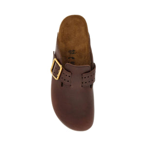 Boston Bold Leather Clog With Sab