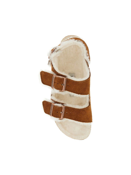 BIRKENSTOCK-Milano Shearling Sandals-JOHN JULIA