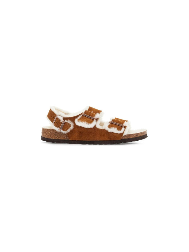 BIRKENSTOCK-Milano Shearling Sandals-JOHN JULIA