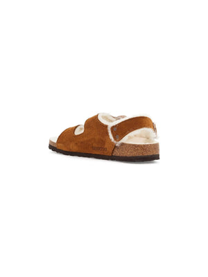 BIRKENSTOCK-Milano Shearling Sandals-JOHN JULIA