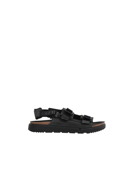 Shinjuku Nabuk Flat Sandals-BIRKENSTOCK-JOHN JULIA