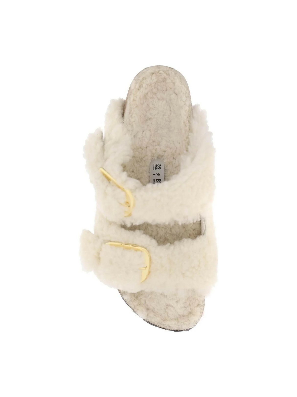 Teddy Lamb Fur Arizona Big Buckle Mules BIRKENSTOCK JOHN JULIA.