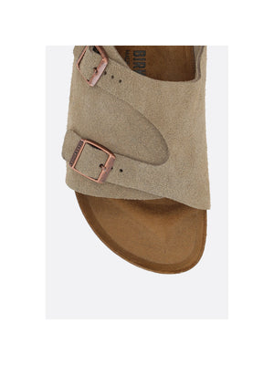 Zürich Suede Flat Sandals (Narrow Fit)-BIRKENSTOCK-JOHN JULIA