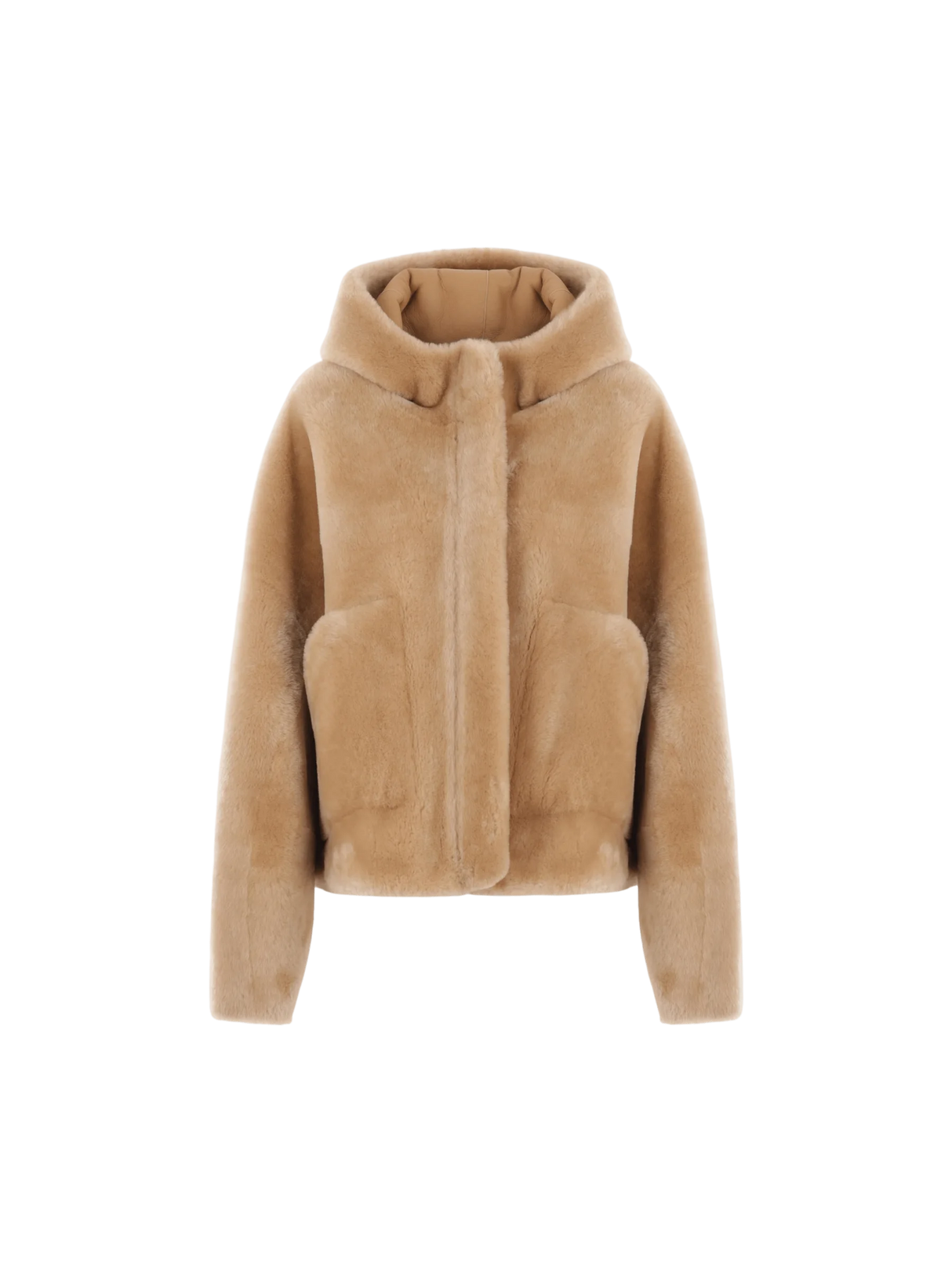 Shearling Bomber Jacket-BLANCHA-JOHN JULIA