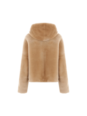 Shearling Bomber Jacket-BLANCHA-JOHN JULIA