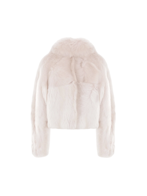 Shearling Cropped Jacket-BLANCHA-JOHN JULIA